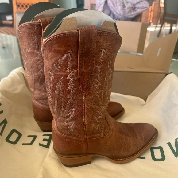 Tecovas The Jamie Cowgirl Boots Scotch Goat Leather 5.5 - Picture 3 of 8